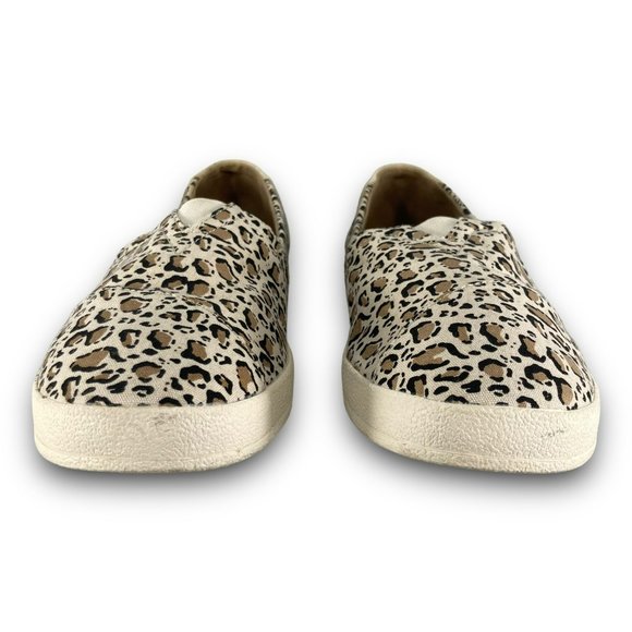 Toms Avalon Leopard Flats 10015236 Slip On Shoes Loafers Beige Brown Women 9 - Picture 5 of 10